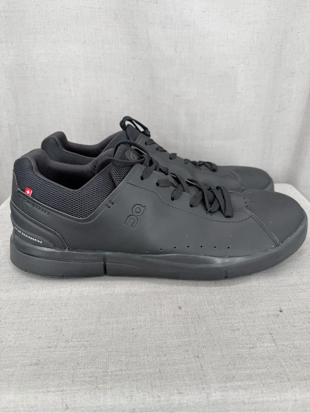 On Cloud THE ROGER Advantage. All Black Men's Shoes Size 14